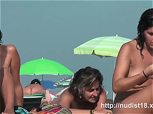 eyed this girl on nude beach in Spain
