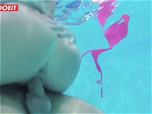 LETSDOEIT - horny couple Has insatiable romp at The Pool